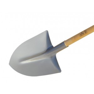 Super-light alloy shovel cm 30x28,5 poplar soaked bivarnished handle cm 140 Ø mm 38