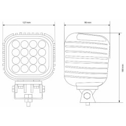 LED lempa darbui 10-30V 48W