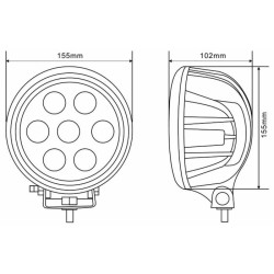 LED lempa darbui 10-60V 70W