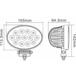 LED lempa darbui 10-30V 65W