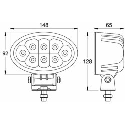 LED lempa darbui 12-28V 24W