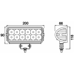 LED lempa darbui 12-28V  36W
