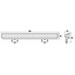 LED lempa darbui 12-28V  54W