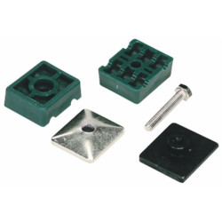 Double Polypropylene Pipe Clamp ø 12 mm