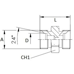 Adapteris 1/8"-1/8"