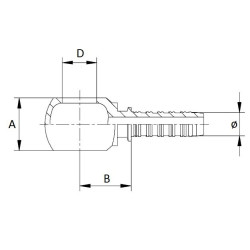 Antgalis presuojamiems sujungimams 1/8"-5