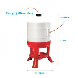 Poultry Drinking Trough Gold 30 Liters