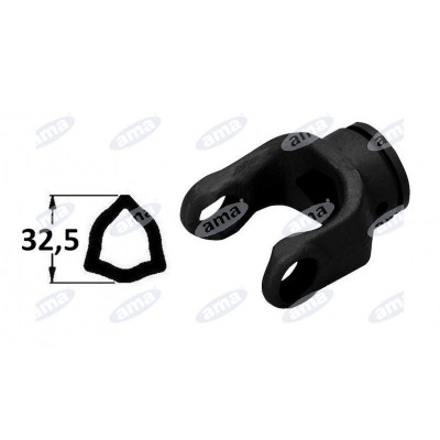 Cardan shaft fork